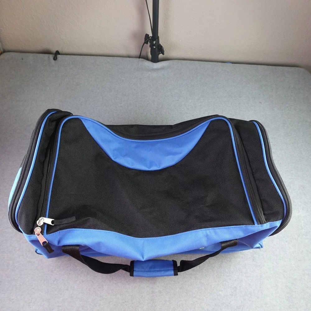 Wrangler NFR 2016 Las Vegas Blue Western Rodeo Rolling Duffle Bag Luggage